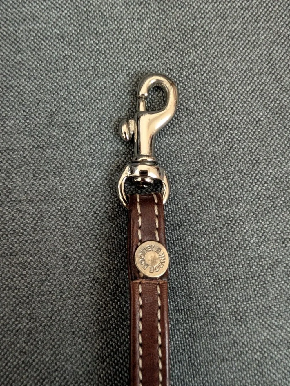 Dooney & Bourke Red and Brown Leather Wristlet